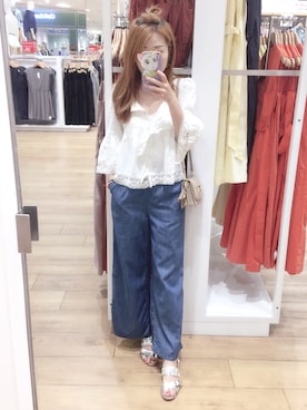 「rich-（リッチ）のアイテム」を使った、毛球酱さん（レディース・162cm）の春コーディネート