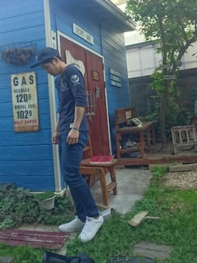 「BEAMS（ビームス）のアイテム（バングル/リストバンド）」を使った、miniさん（メンズ・160cm）の春コーディネート