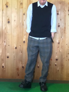 「JOHN MOORE（ジョンムーア）のアイテム」を使った、どっぐイアさん（メンズ・175cm）の春コーディネート