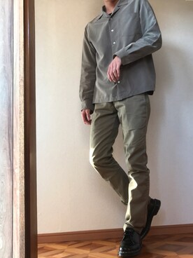 「OSHKOSH（オシュコシュ）のアイテム（パンツ）」を使った、どっぐイアさん（メンズ・175cm）の春コーディネート