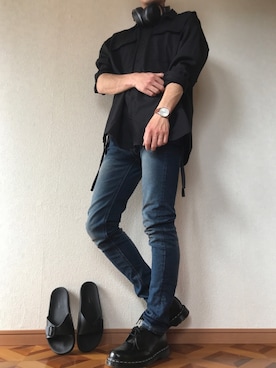 「Vicci（ビッチ）のアイテム」を使った、どっぐイアさん（メンズ・175cm）の春コーディネート