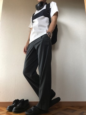 「Herschel Supply（ハーシェルサプライ）のアイテム」を使った、どっぐイアさん（メンズ・175cm）の夏コーディネート