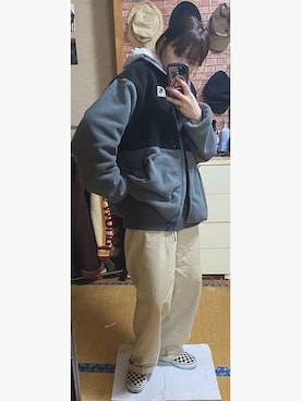 「学校」｜「アイテム（ジャケット/アウター）」を使った、yukiさん（レディース・163cm）の春コーディネート