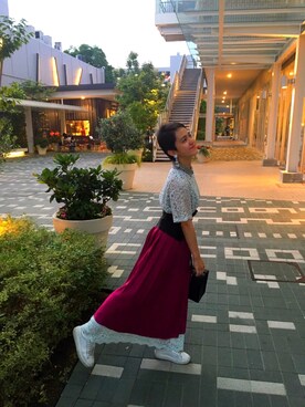 「THE Dallas」｜さくらもちさん（レディース・155cm）の夏コーディネート