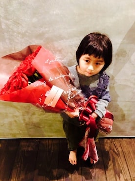 「アイテム（その他トップス）」を使った、antiquaさん（キッズ・95cm）の冬コーディネート