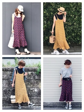 「antiqua（アンティカ）のアイテム（デニムジャケット）」を使った、antiquaさん（レディース・156cm）の夏コーディネート
