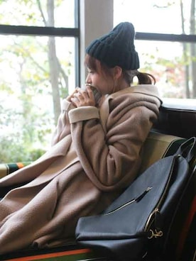 「antiqua（アンティカ）のアイテム（その他アウター）」を使った、antiquaさん（レディース・157cm）の秋コーディネート