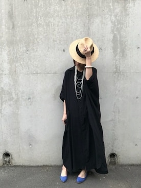 「antiqua」｜「アイテム（シャツワンピース）」を使った、antiquaさん（レディース・157cm）の冬コーディネート