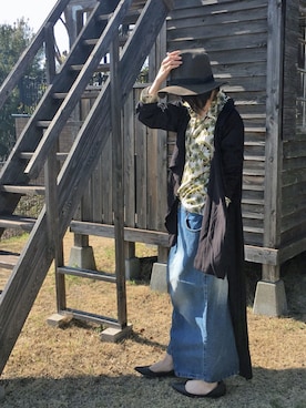 「antiqua（アンティカ）のアイテム（その他アウター）」を使った、antiquaさん（レディース・157cm）の春コーディネート
