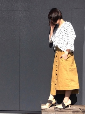 「アンティカ」｜antiquaさん（レディース・157cm）の春コーディネート