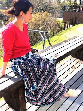 「お花見コーデ」｜antiquaさん（レディース・150cm）の春コーディネート