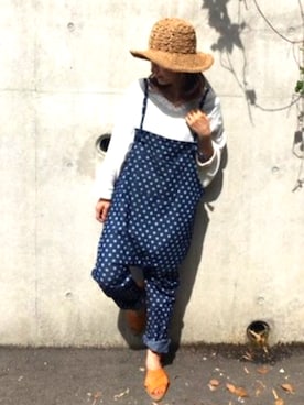 「antiqua（アンティカ）のアイテム（オールインワン・サロペット）」を使った、antiquaさん（レディース・150cm）の春コーディネート