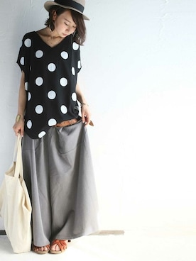 「dot」｜antiquaさん（レディース・157cm）の夏コーディネート