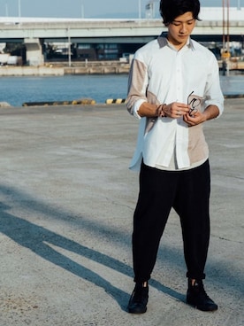 「antiqua（アンティカ）のアイテム」を使った、antiquaさん（メンズ・181cm）の夏コーディネート