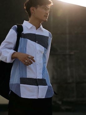 「antiqua（アンティカ）のアイテム」を使った、antiquaさん（メンズ・174cm）の夏コーディネート