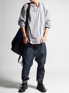 「antiqua（アンティカ）のアイテム」を使った、antiquaさん（メンズ・178cm）の夏コーディネート