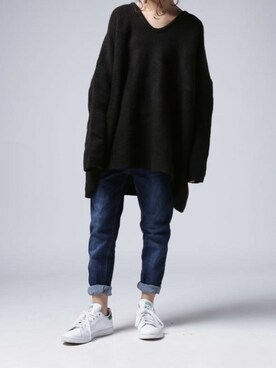 「antiqua」｜antiquaさん（レディース・157cm）の冬コーディネート