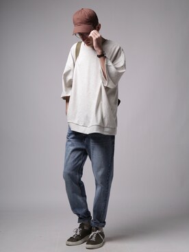 「antiqua（アンティカ）のアイテム」を使った、antiquaさん（メンズ・188cm）の冬コーディネート