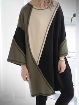 「切りっぱなし」｜antiquaさん（レディース・157cm）の春コーディネート
