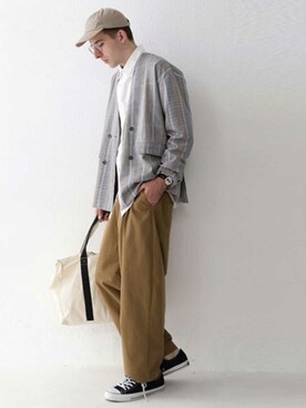 「antiqua（アンティカ）のアイテム（ジャケット/アウター）」を使った、antiquaさん（メンズ・188cm）の冬コーディネート