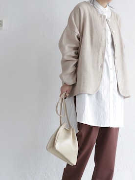 「くすみカラー」｜antiquaさん（レディース・156cm）の春コーディネート