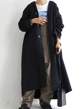 「アイテム（チェスターコート）」を使った、antiquaさん（レディース・152cm）の夏コーディネート