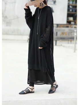 antiquaさん（レディース・158cm）の冬コーディネート