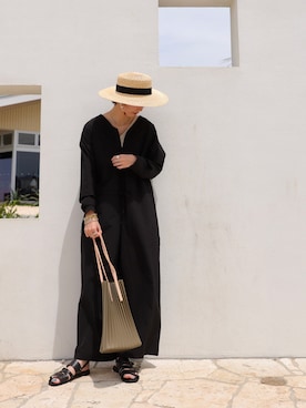 「アイテム（ラッシュガード）」を使った、antiquaさん（レディース・163cm）の夏コーディネート