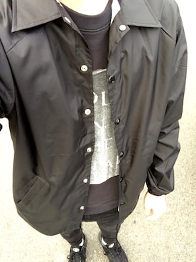 「サタデーズ ニューヨークシティ (Saturdays NYC)」｜「アイテム（ナイロンジャケット）」を使った、aikiさん（メンズ・173cm）の冬コーディネート