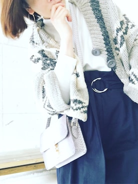 「1％（イチ パーセント）のアイテム」を使った、as_______uさん（レディース・163cm）の冬コーディネート