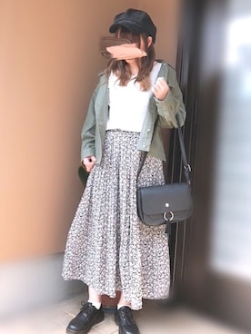 「ジャケット×スカート」｜あずきさん（レディース・153cm）の春コーディネート