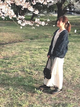 「平成最後のWEARISTAセンバツ」｜「アイテム（ワンピース/ドレス）」を使った、あずきさん（レディース・153cm）の春コーディネート