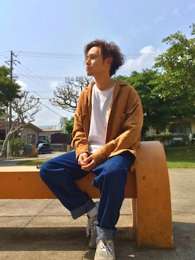 CHINさんパパさん（メンズ・163cm）の春コーディネート