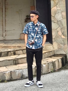 CHINさんパパさん（メンズ・163cm）の春コーディネート