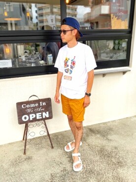CHINさんパパさん（メンズ・163cm）の夏コーディネート