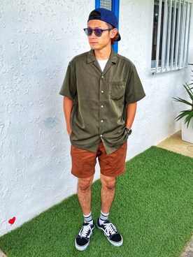 CHINさんパパさん（メンズ・163cm）の夏コーディネート