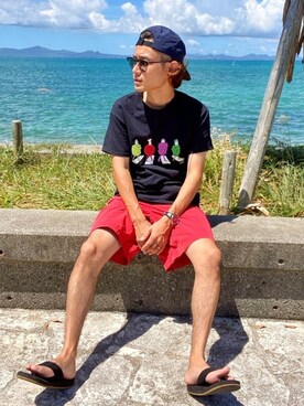 CHINさんパパさん（メンズ・163cm）の夏コーディネート