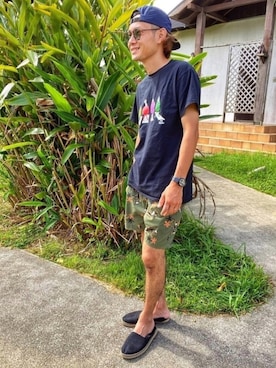 CHINさんパパさん（メンズ・163cm）の夏コーディネート