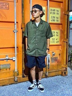 CHINさんパパさん（メンズ・163cm）の夏コーディネート