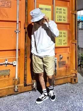 「ROOPTOKYO（ループトウキョウ）のアイテム（帽子）」を使った、CHINさんパパさん（メンズ・163cm）の秋コーディネート