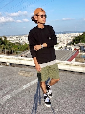 CHINさんパパさん（メンズ・163cm）の秋コーディネート