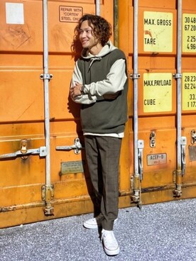 CHINさんパパさん（メンズ・163cm）の秋コーディネート