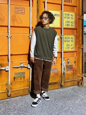 CHINさんパパさん（メンズ・163cm）の秋コーディネート