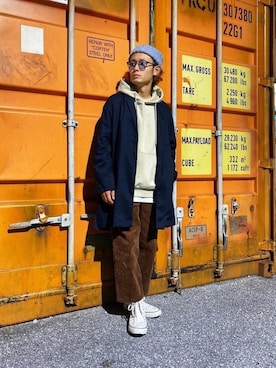 CHINさんパパさん（メンズ・163cm）の秋コーディネート