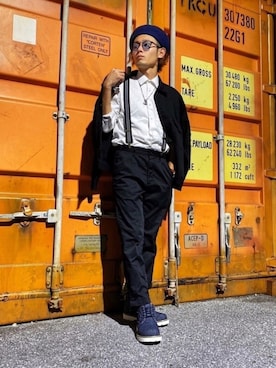 CHINさんパパさん（メンズ・163cm）の冬コーディネート