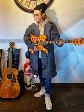 CHINさんパパさん（メンズ・163cm）の冬コーディネート