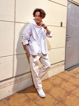 CHINさんパパさん（メンズ・163cm）の春コーディネート