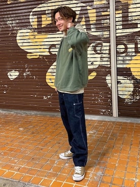 CHINさんパパさん（メンズ・163cm）の春コーディネート