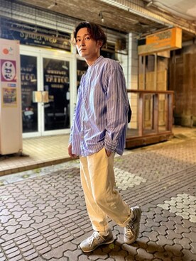 CHINさんパパさん（メンズ・163cm）の春コーディネート