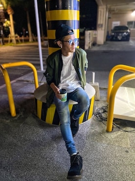 CHINさんパパさん（メンズ・163cm）の春コーディネート